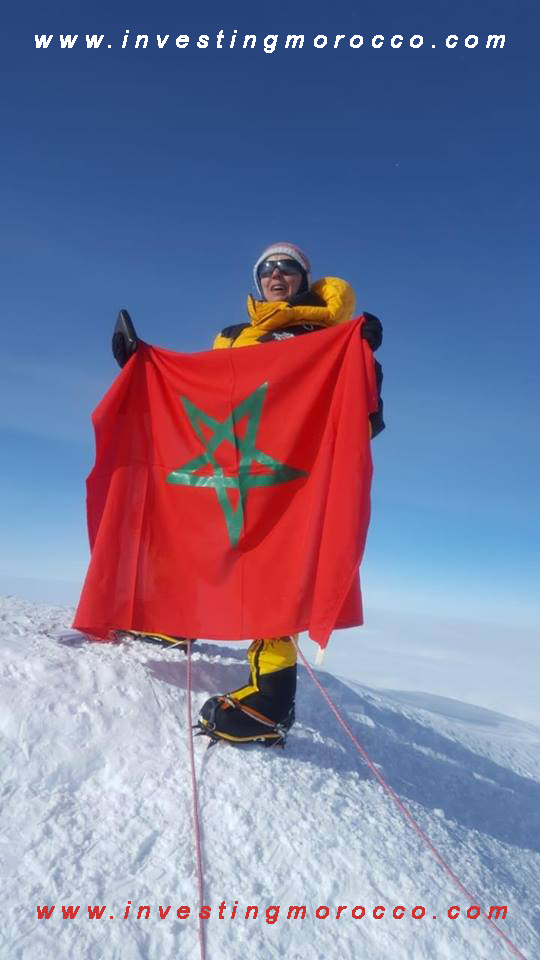 Bouchra Baibanou, The first Moroccan Lady to climb seven summits in Antarctica, investing in Morocco, Morocco investments, Morocco investments opportunities, Morocco real estate Market ....